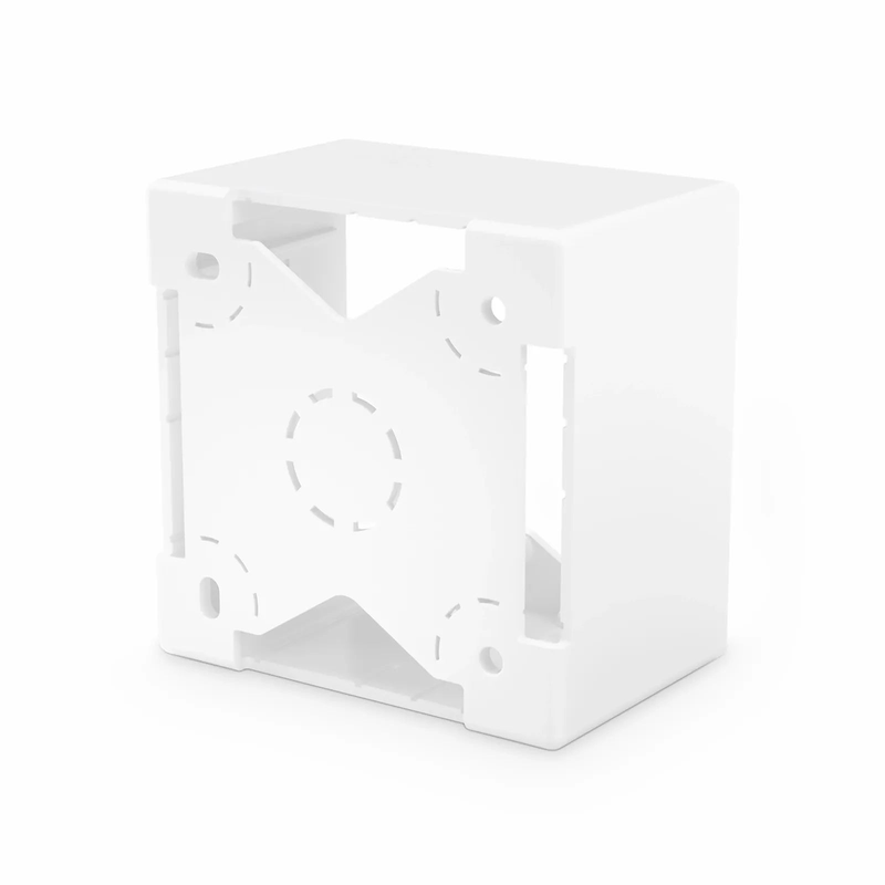 SFPS French-style Single Gang Back Box, White, 3.38" x 3.38"