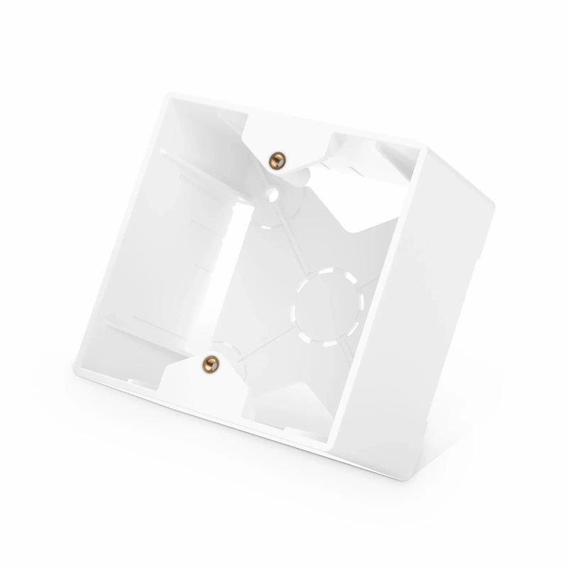 SFPS French-style Single Gang Back Box, White, 3.38" x 3.38"