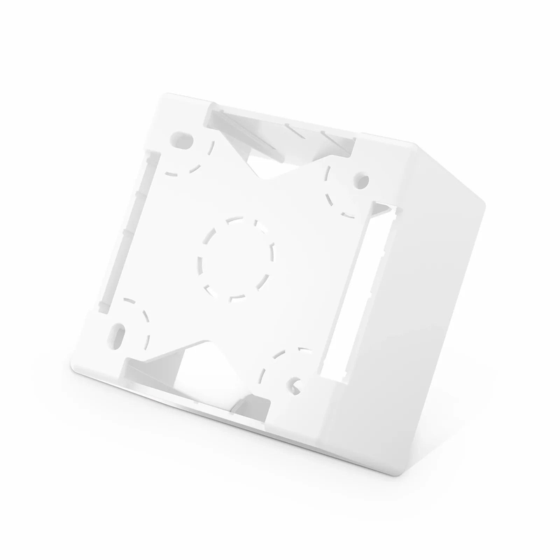 SFPS French-style Single Gang Back Box, White, 3.38" x 3.38"