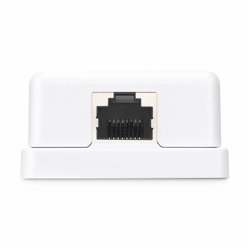 SFPS Cat6 RJ45 Shielded Surface Mount Box, 1 Port, White