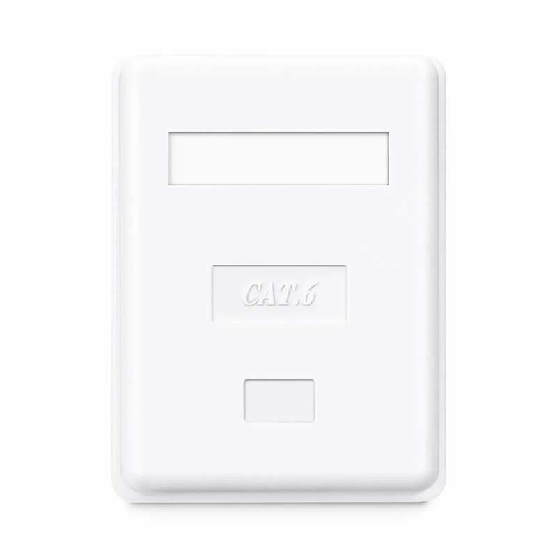 SFPS Cat6 RJ45 Unshielded Surface Mount Box, 1 Port, White