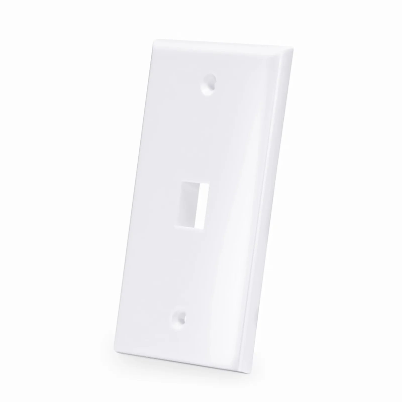 SFPS One Port Keystone Single Gang Wall Plate