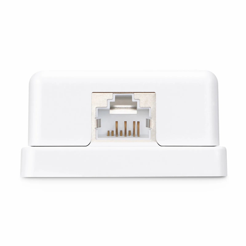 SFPS Cat6a RJ45 Shielded Surface Mount Box, 1 Port, White