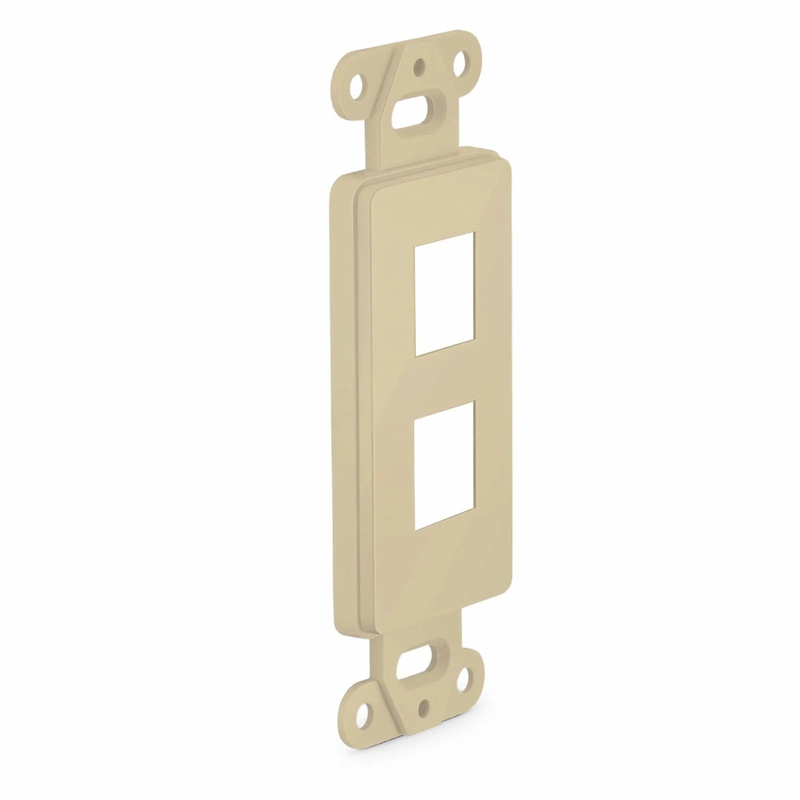 SFPS SyncEaseFFSystem Faceplate Frame Keystone Insert, 2 Ports, Ivory, 4.09'' x 1.4''
