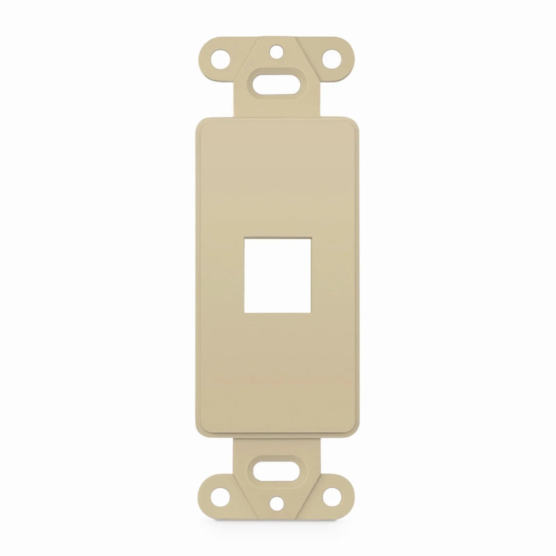 SFPS SyncEaseFFSystem Faceplate Frame Keystone Insert, 1 Ports, Ivory, 4.09'' x 1.4''