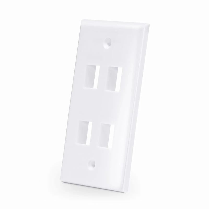 SFPS Four Ports Keystone Single Gang Wall Plate
