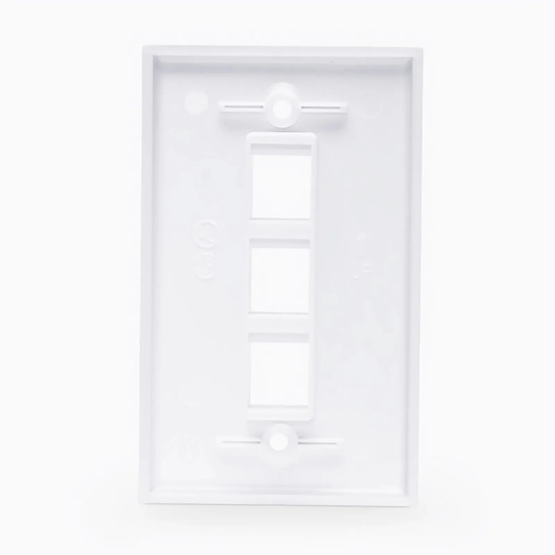 SFPS Three Ports Keystone Single Gang Wall Plate