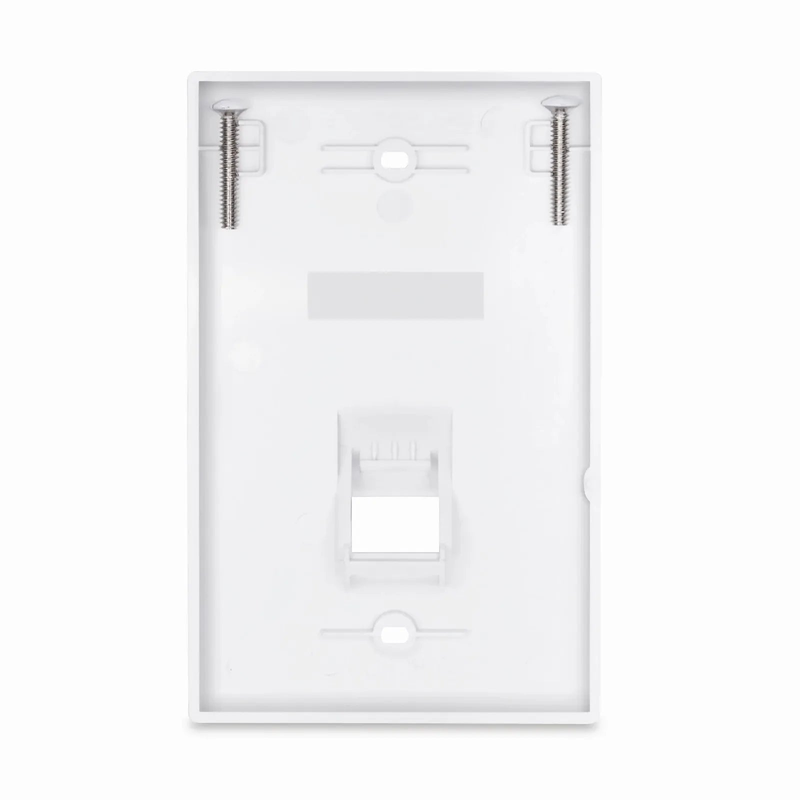 SFPS SyncEase One Port Keystone Single Gang Wall Plate, White