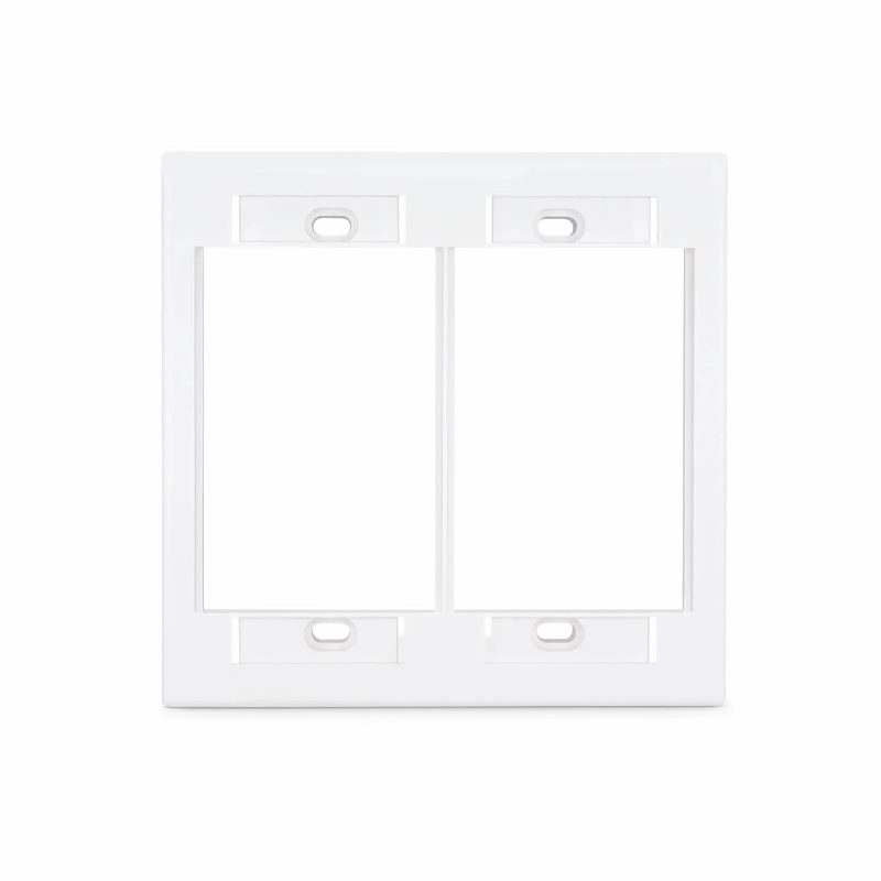SFPS Dual-Gang MOS Faceplate Frame, White