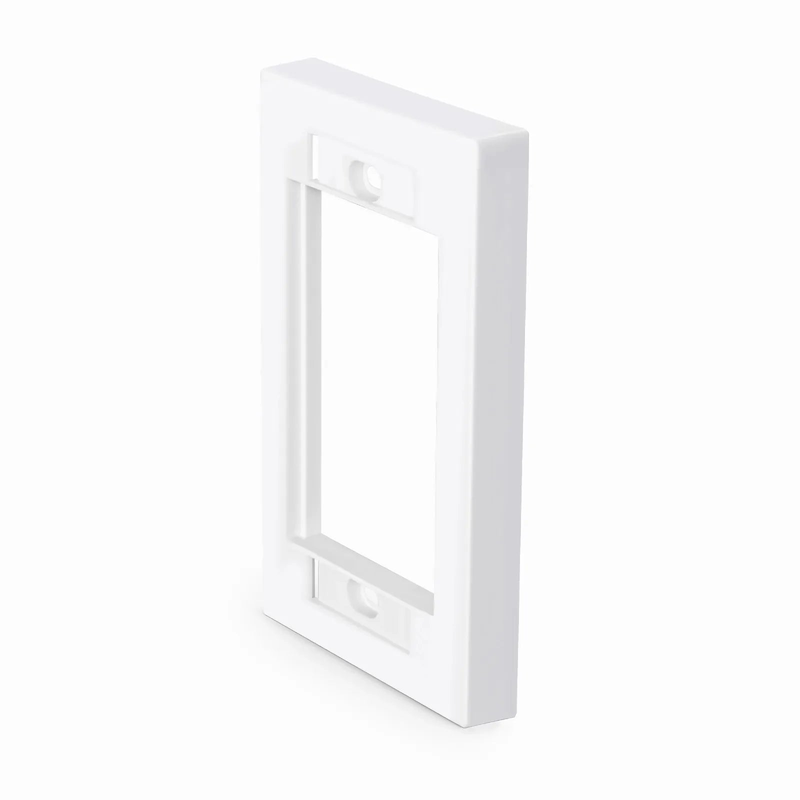 SFPS Single-Gang MOS Faceplate Frame, White