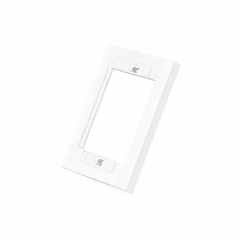 SFPS Single-Gang MOS Faceplate Frame, White