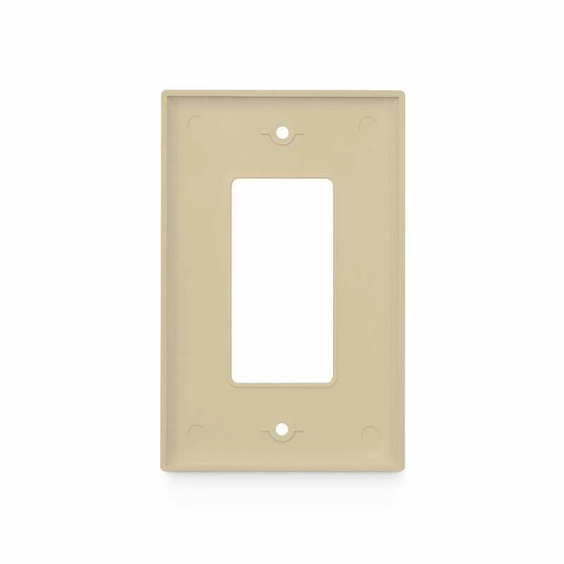 SFPS Single Gang FFSystem Screwless Faceplate Frame, White, 4.87"x2.95"