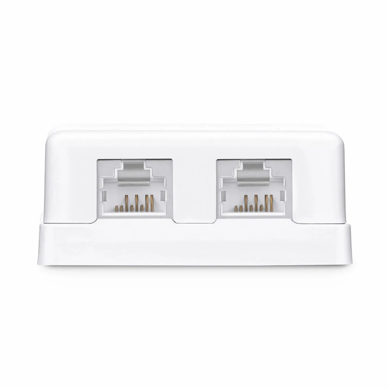 SFPS Cat6a RJ45 Shielded Surface Mount Box, 2 Ports, White