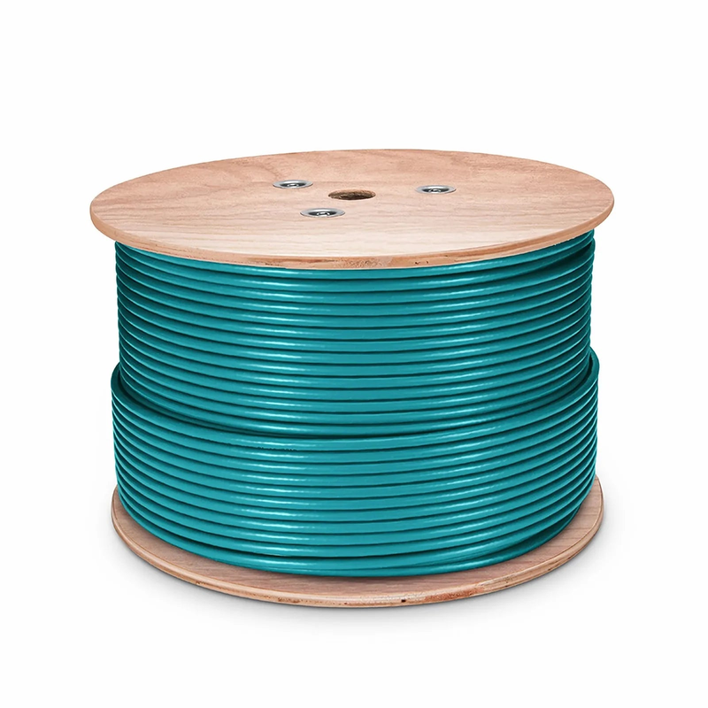 SFPS Cat6a Industrial Ethernet Bulk Cable, 1000ft (305m), 26AWG Stranded Pure Bare Copper Wire, 750MHz, Shielded (S/FTP), PUR, with Reel