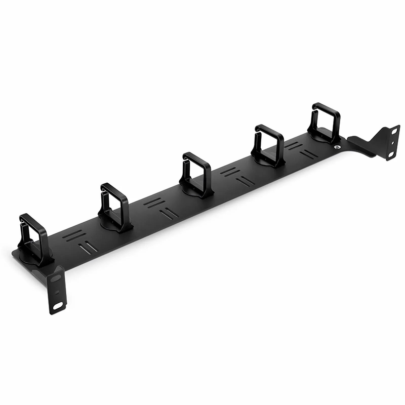 SFPS Horizontal Single Sided Cable Manager for 19 in. Rack or Cabinet, 0RU, 5 Snap-in D-Rings, 4.29 in. Depth