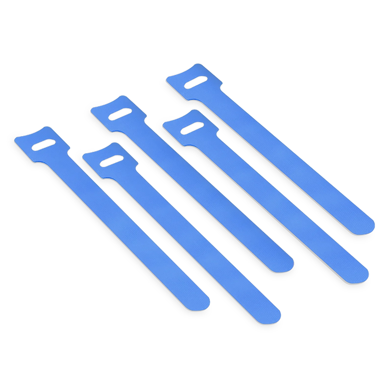 SFPS 100Pcs/Pack 6in.L x 0.5in.W T-type Reusable Cable Ties, Blue