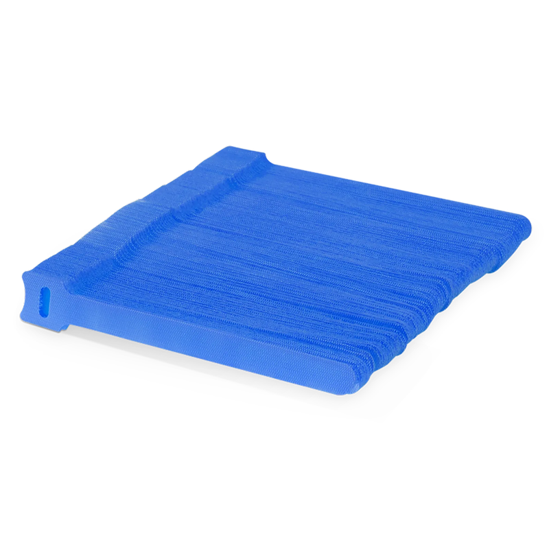 SFPS 100Pcs/Pack 6in.L x 0.5in.W T-type Reusable Cable Ties, Blue