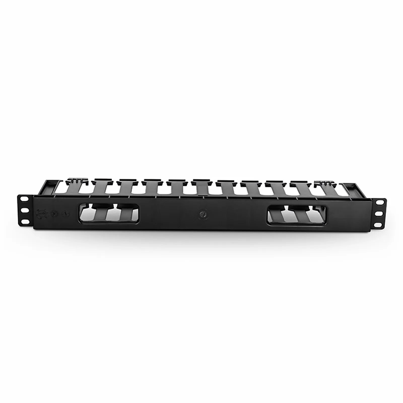 SFPS Horizontal Single Sided Manager, 1RU, Finger Duct with Cover, 3.43 in. Depth