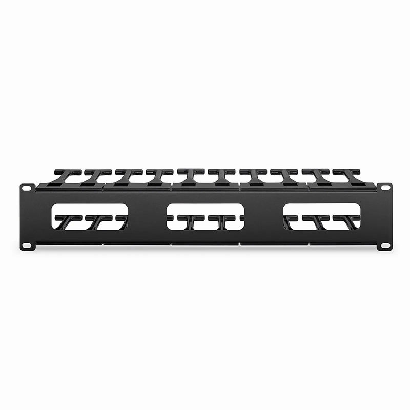 SFPS Horizontal Single Sided High Capacity Cable Manager, 2RU, Finger Duct with Cover, 4.56 in. Depth