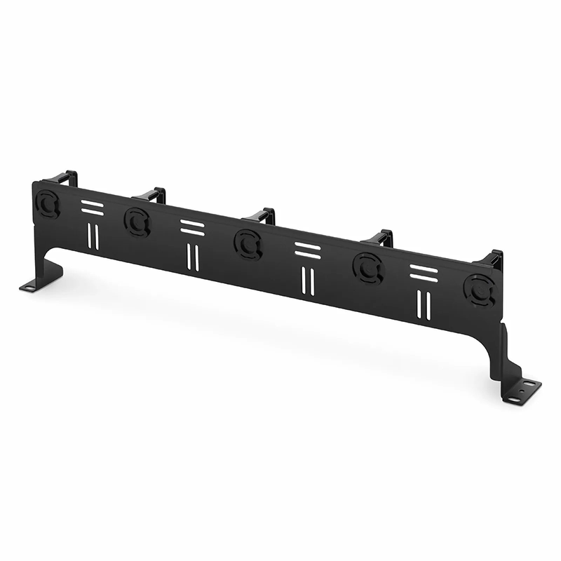 SFPS Horizontal Single Sided Cable Manager for 19 in. Rack or Cabinet, 0RU, 5 Snap-in D-Rings, 4.29 in. Depth