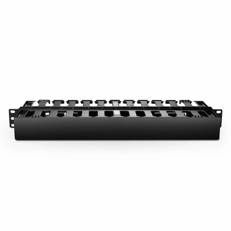 SFPS Horizontal Dual Sided Manager, 1RU, Finger Duct with Cover, 6.85 in. Depth