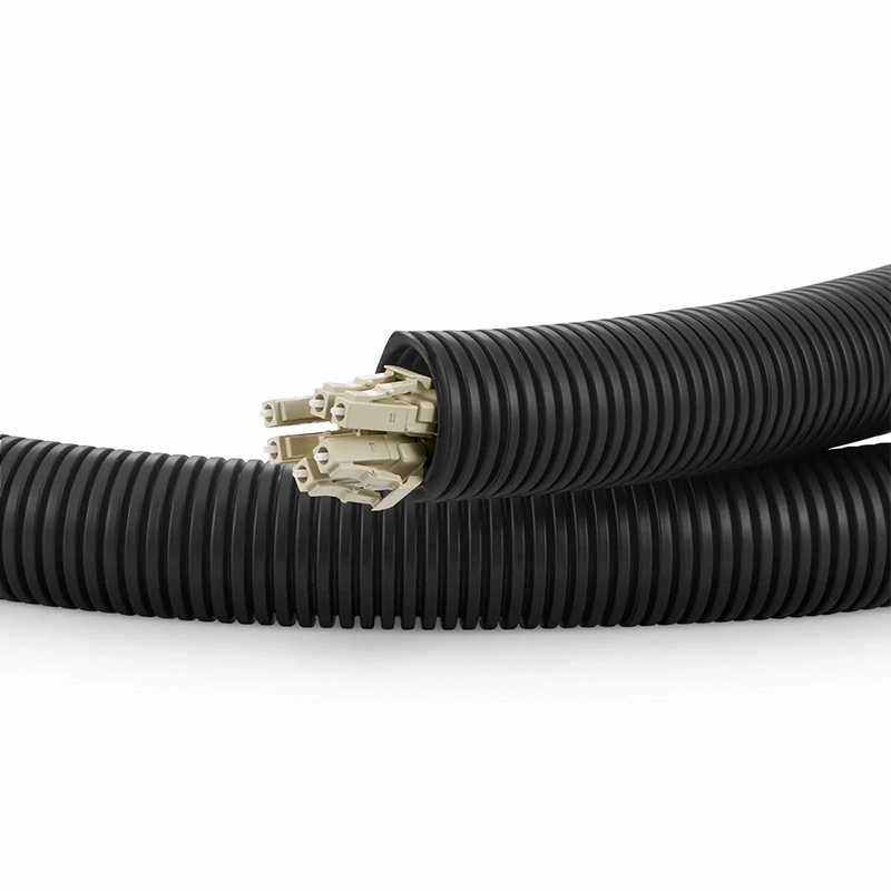 SFPS 10m (33ft) Black Flame Retardant Polypropylene Convoluted Tubing, 23mm Inside Diameter