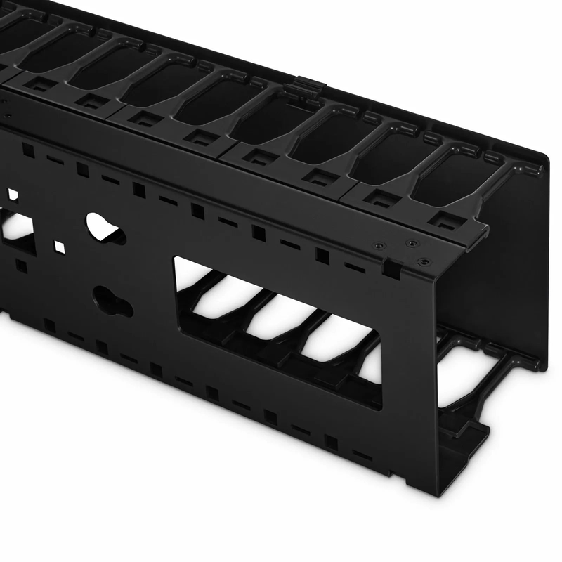SFPS Vertical Single Sided Steel Cable Manager, 45RU, Bend Radius Finger, 5.5 in. Wide