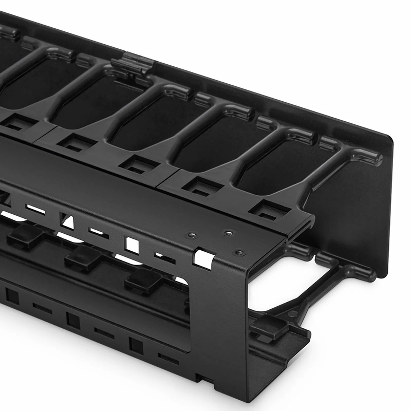 SFPS Vertical Single Sided Cable Manager, 42RU, Bend Radius Finger, 3.5 in. Wide