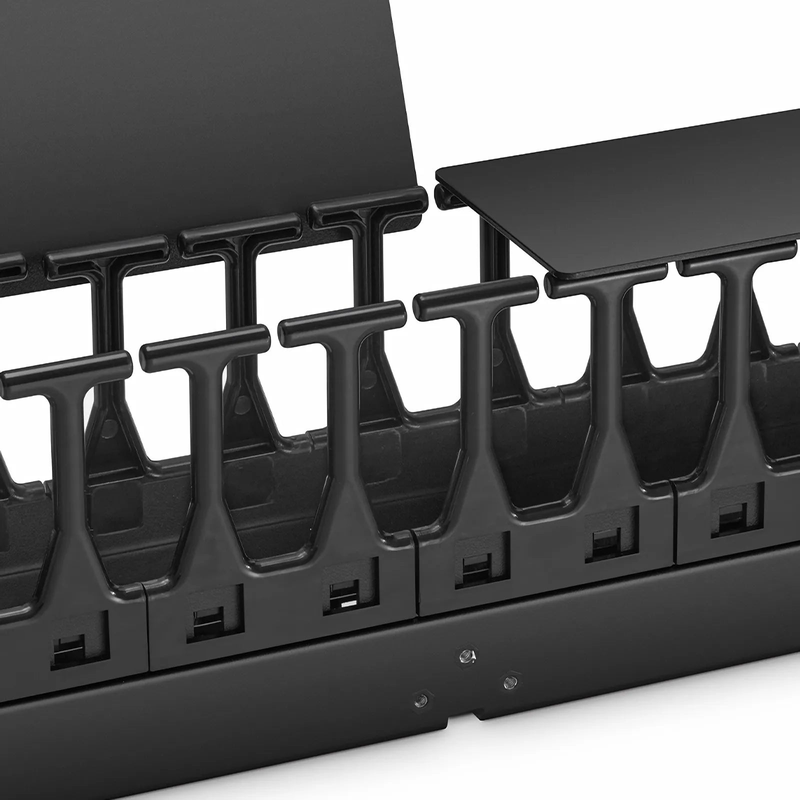 SFPS Vertical Single Sided Cable Manager, 42RU, Bend Radius Finger, 3.5 in. Wide