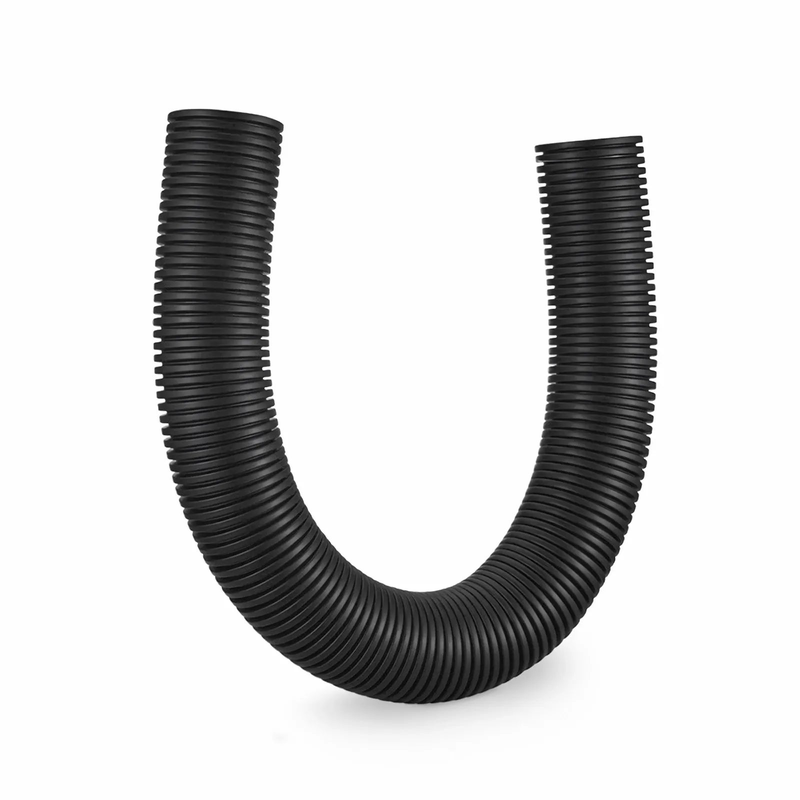 SFPS 10m (33ft) Black Flame Retardant Polypropylene Convoluted Tubing, 36mm Inside Diameter