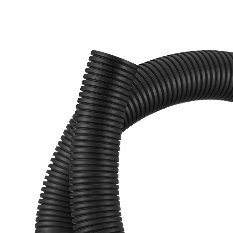 SFPS 10m (33ft) Black Flame Retardant Polypropylene Convoluted Tubing, 23mm Inside Diameter