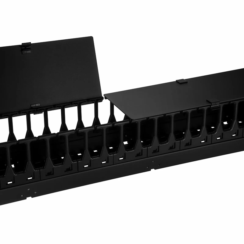 SFPS Vertical Single Sided Steel Cable Manager, 45RU, Bend Radius Finger, 5.5 in. Wide