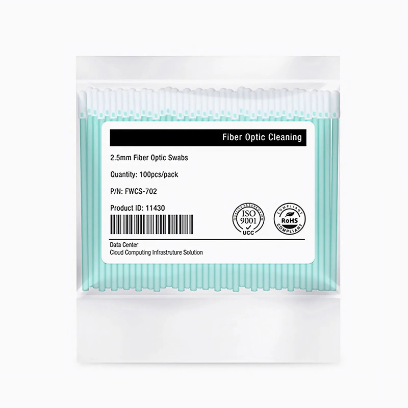 SFPS 2.5mm Fiber Optic Lint-free Foam Clean Swabs (100pcs/Pack)