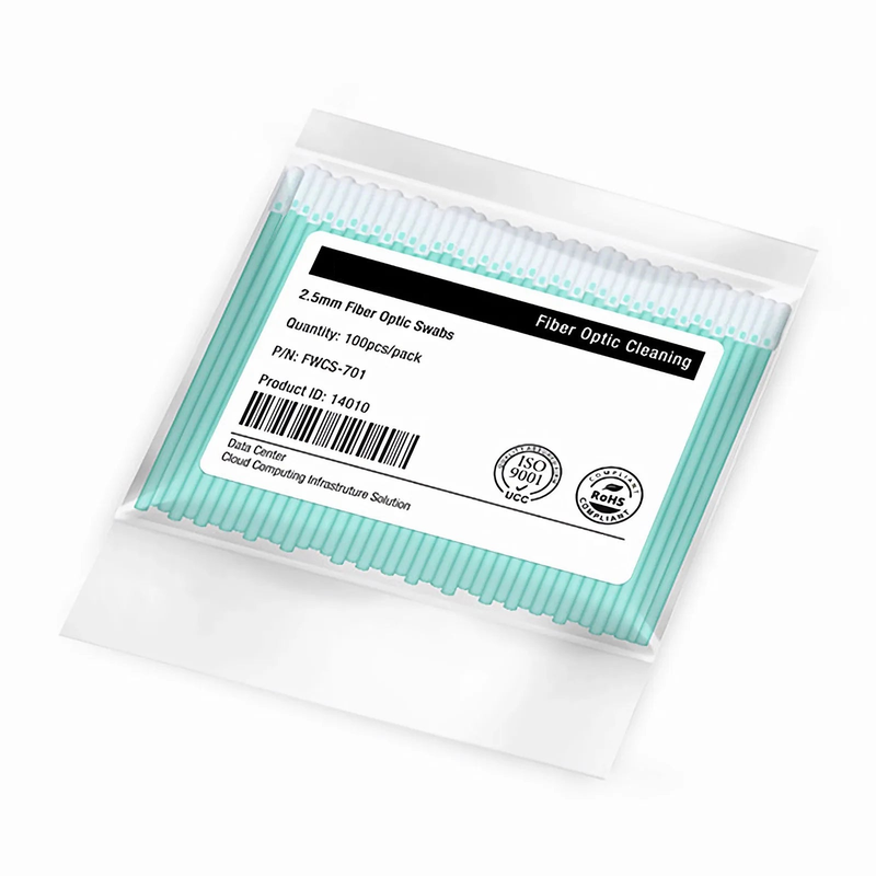 SFPS 2.5mm Fiber Optic Lint-free Foam Clean Swabs (100pcs/Pack)