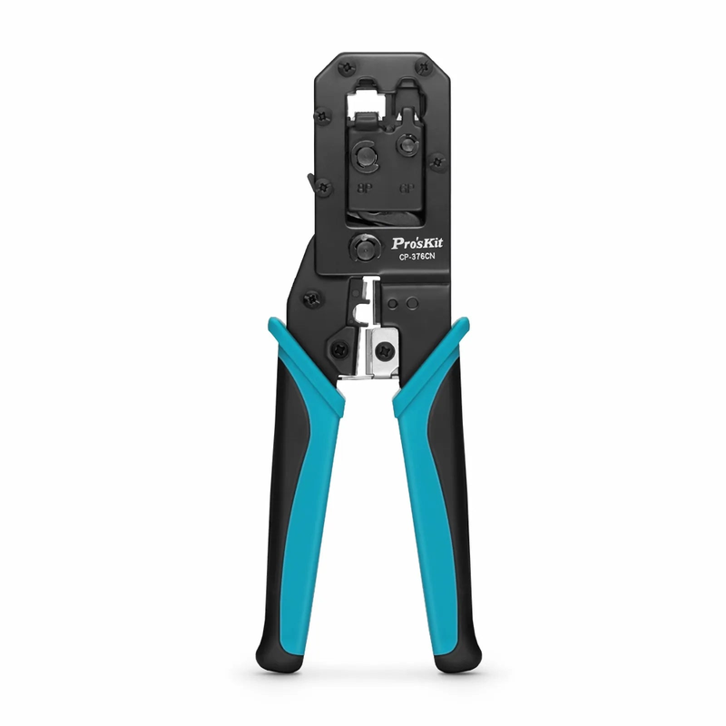 SFPS Pro'sKitA® All-in-one Modular Tool, Wire Stripper Cutter Crimper for 6P/8P Modular Plugs with Safety Baffle