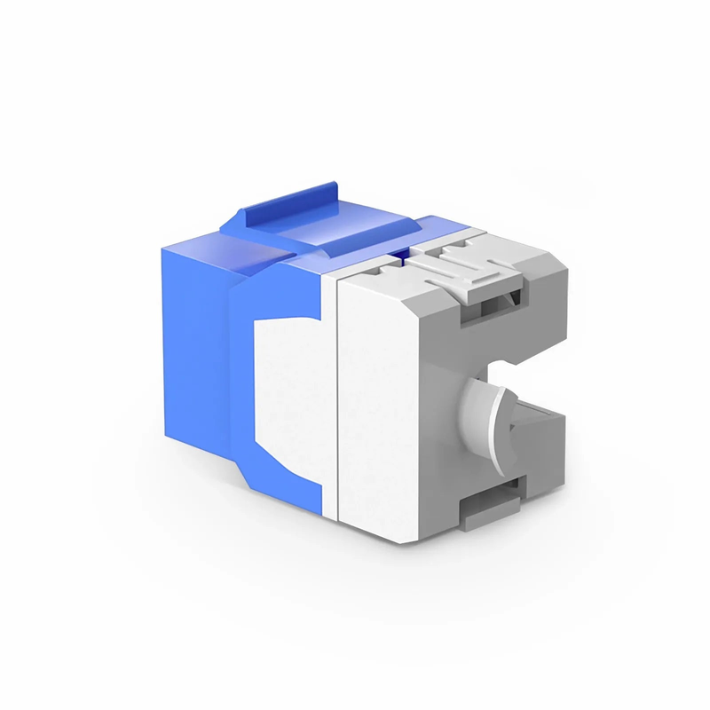 SFPS Cat6 RJ45 (8P8C) Unshielded Punch Down Keystone Jack Module, Blue (10 pcs/Pack)
