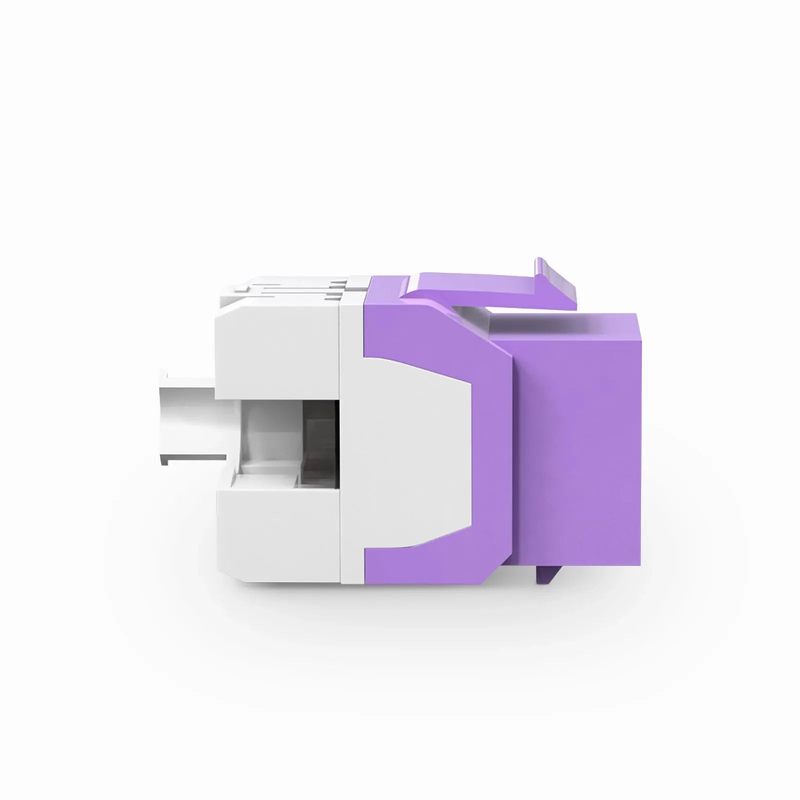 SFPS Cat6 RJ45 (8P8C) Unshielded Punch Down Keystone Jack Module, Purple (10 pcs/Pack)