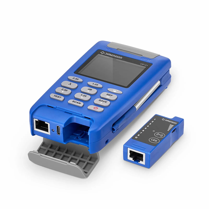 SFPS OP-01 Handheld Optical Multimeter Built-in 1mW Visual Fault Locator with RJ45 Cable Sequence Test Function