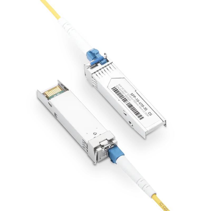 Cisco GLC-BX-10U Compatible 1000BASE-U10-35 SFP TX-1310nm/RX-1550nm 10km DOM Simplex LC Transceiver Module for SMF SFPS