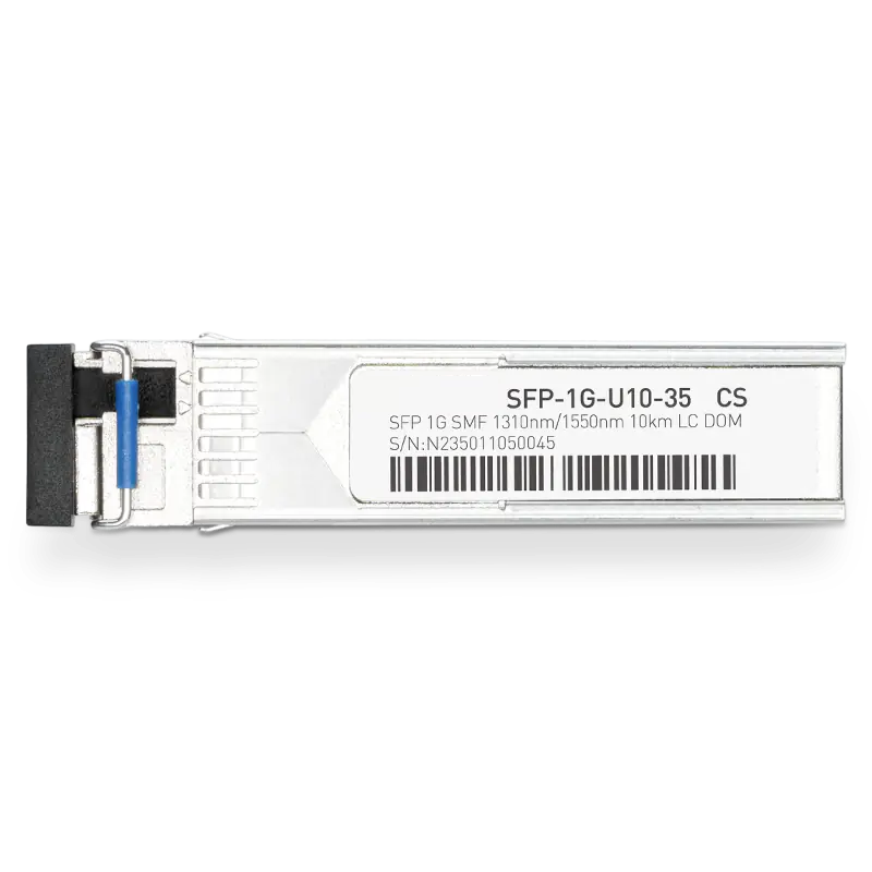 HW SFP-GE-10-SM1310 Compatible 1000BASE-U10-35 SFP TX-1310nm/RX-1550nm 10km DOM Simplex LC Transceiver Module for SMF SFPS