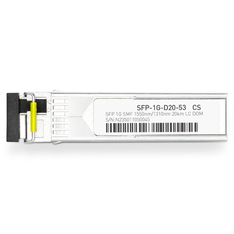 Extreme MGBIC-BX20-U-1550 Compatible 1000BASE-D20-53 SFP TX-1550nm/RX-1310nm 20km DOM Simplex LC Transceiver Module for SMF SFPS