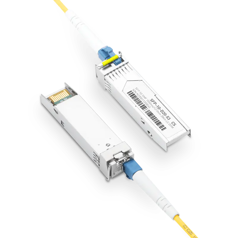 Extreme MGBIC-BX20-U-1550 Compatible 1000BASE-D20-53 SFP TX-1550nm/RX-1310nm 20km DOM Simplex LC Transceiver Module for SMF SFPS