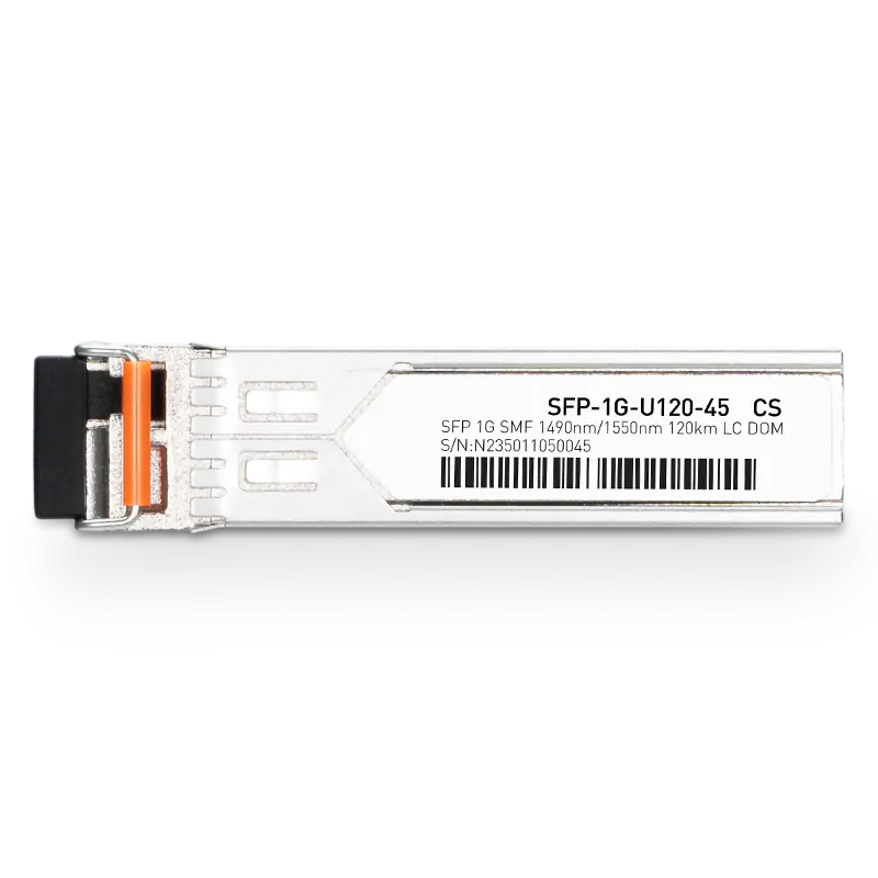 Juniper SFP-GE80KT14R15 Compatible 1GBASE-U80-45 SFP TX-1490nm/RX-1550nm 80km DOM Simplex LC Transceiver Module for SMF SFPS