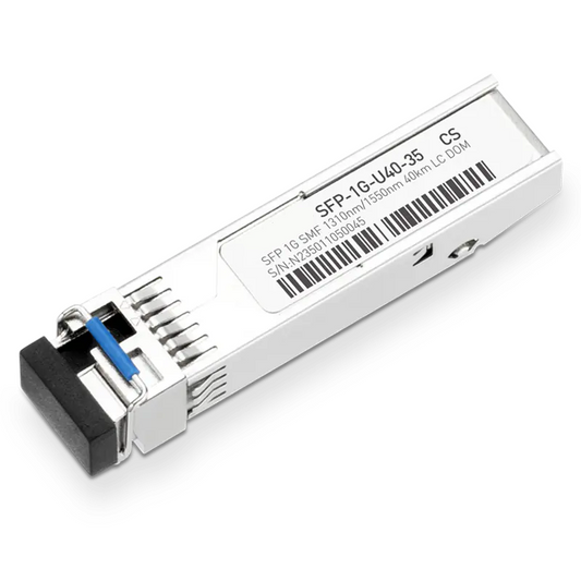 H3C SFP-GE-LH40-SM1310-BIDI Compatible 1GBASE-U40-35 SFP TX-1310nm/RX-1550nm 40km DOM Simplex LC Transceiver Module for SMF SFPS