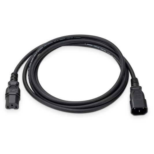 1.83m (6ft) C14 to C15 1.0mm² 10A/250V Power Extension Cord, Black, Compatible with Q3200-RA / Q3400-RA XDR InfiniBand Switches and Other Data Center Servers SFPS
