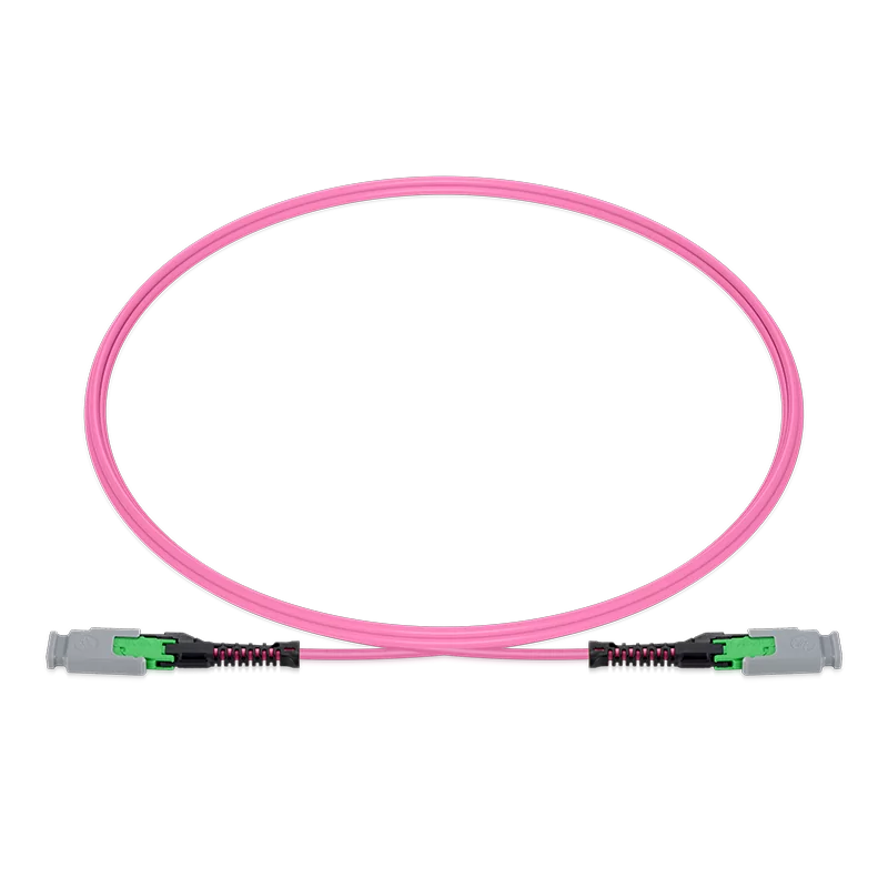 8m (26ft) MMC Jumper, MMC-16 APC (Male) to MMC-16 APC (Male), 16 Fibers, Multimode (OM4), Trunk Polarity, OFNP, 2.5mm, Max IL ≤ 0.35dB, Magenta SFPS