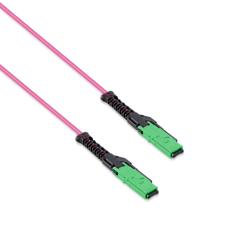 10m (33ft) MMC Jumper, MMC-16 APC (Female) to MPO-16 APC (Female), 16 Fibers, Multimode (OM4), Jumper Polarity, OFNP, 2.5mm, Max IL ≤ 0.35dB, Magenta SFPS