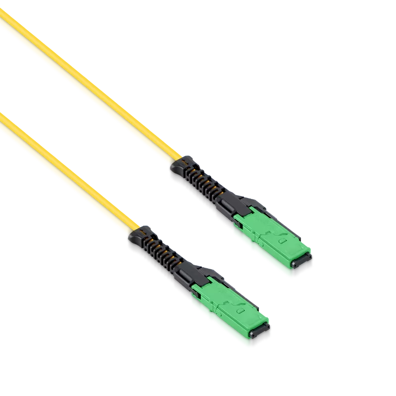 0.5m (1.6ft) MMC Jumper, MMC-12 APC (Female) to MMC-12 APC (Female), 12 Fibers, Single Mode (OS2), Jumper Polarity, OFNP, 2.5mm, Max IL ≤ 0.35dB, Yellow SFPS