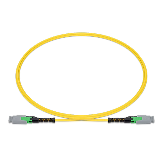 15m (49ft) MMC Jumper, MMC-12 APC (Female) to MMC-12 APC (Female), 12 Fibers, Single Mode (OS2), Jumper Polarity, OFNP, 2.5mm, Max IL ≤ 0.35dB, Yellow SFPS