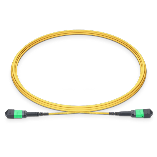 20m (66ft) MTP®-16 APC (Female) to MTP®-16 APC (Female) 16 Fibers Single-mode (OS2) Jumper, Type B, LSZH, 3.0mm, Max IL ≤ 0.35dB, Yellow SFPS